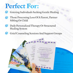 100 Stones of Grief Cards with journal and stones for healing prompts