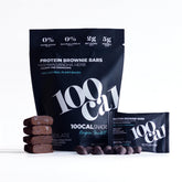 100Cal protein bar chocolate brownie pack, a convenient keto-friendly snack.