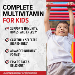 10X Health System jar closeup showing premium kid vitamins for reliable daily support.
