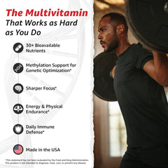 Close-up of bottle cap with branding and methylated vitamin focus for men