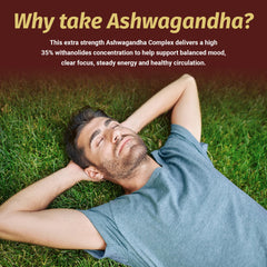 1 Body Ashwagandha Complex capsules-closeup of 60 vegan capsules