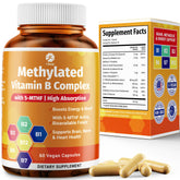 1Body Vitamin B Complex bottle pour supports energy and metabolism.