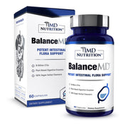 1MD BalanceMD Vaginal Probiotics bottle for daily gut and vaginal microbiome support.