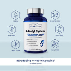 1MD NAC capsules stacked for convenient daily immune support.