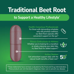 Close-up of 21st Century Beet Root powder highlighting natural color
