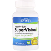 21st Century Healthy Eyes SuperVision2 softgels bottle for daily eye support