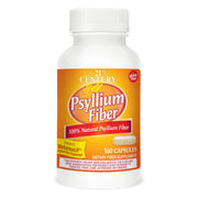 21st Century Psyllium Fiber capsules bottle front view for daily fiber support