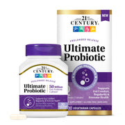 21st Century Ultimate Probiotic bottle front supports daily gut comfort.