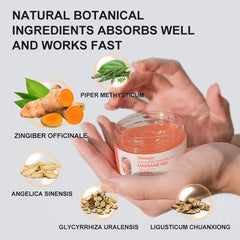 2Bmagic massage gel hand application shows easy rub-in for targeted comfort.