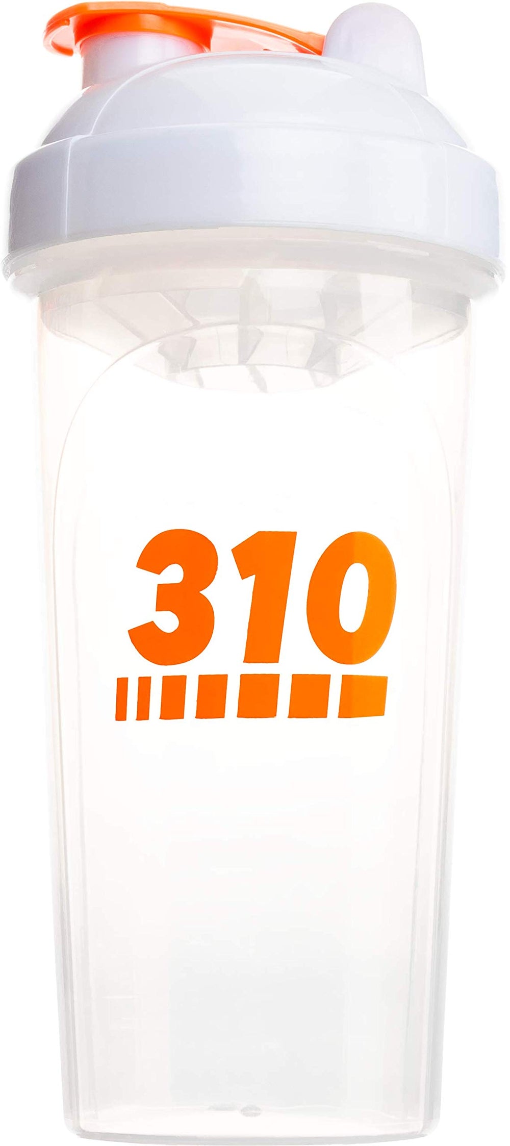 310 Nutrition protein shaker bottle with clear lid for on-the-go shakes