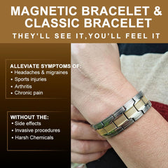 38 Titanium Wellness Bracelet adjustable length to nine inches for versatile sizing.