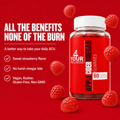 Ingredients panel emphasizes all-natural Apple Cider Vinegar and allergen-free production.