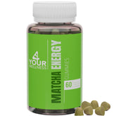 4 Your Wellness Matcha Energy Gummies bottle front highlighting vegan and gluten-free formula