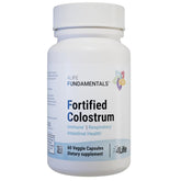4Life fortified colostrum bottle highlights immune-support ingredients for daily wellness.