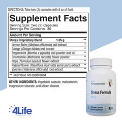 4Life Stress Formula capsules suggesting nervous system support and restful nights