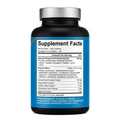 4 TOP CARE H4U capsules close-up demonstrating fast-acting enzymes for meals