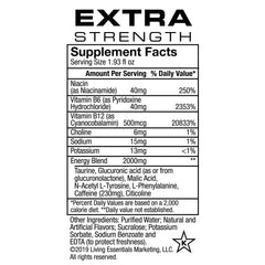 5-hour ENERGY Orange shot label closeup, highlighting zero sugar.