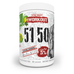 5% Nutrition Rich Piana 5150 tub front highlighting high-stim formula.
