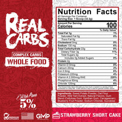 5% Nutrition Real Carbs preworkout mix shows long-lasting, low-glycemic energy