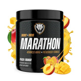 6AM Run Marathon bottle pouring to reveal smooth energy for long runs.