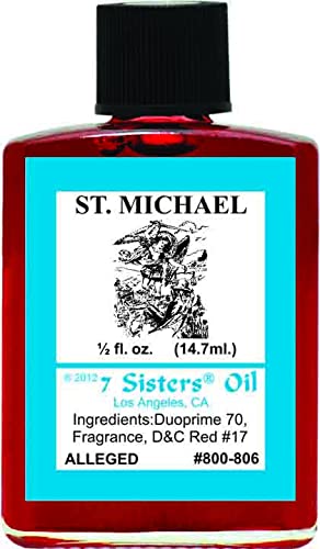 7 Sisters Saint Michael Oil bottle for courage and protection rituals