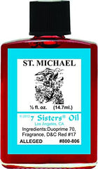 7 Sisters Saint Michael Oil bottle for courage and protection rituals