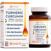 A1Vitality NovaSOL Turmeric Curcumin bottle pouring for easy daily use