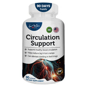 AAMATEC LIFE bottle showing blood circulation support capsules for daily wellness.