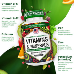 AAMATEC LIFE 42 fruits and veggies blend label highlights natural ingredients