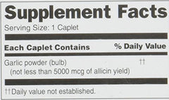 AB Garlique odor-free caplets easy to swallow without odor.