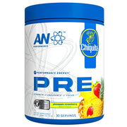ABE All Black Everything AN Performance bottle front showing energetic pre-workout design and focus.
