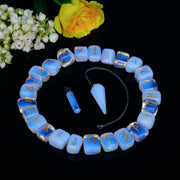 ABHISUBYA Opalite rune stones 25pc for focused divination and meditation