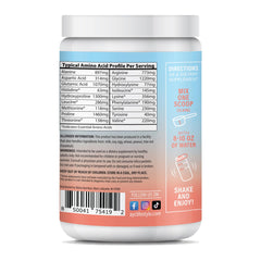 About Your Collagen Peach Bellini tub top view showing vibrant color and flavor appeal