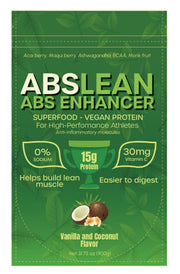 Abslean vegan protein bottle pour for clean post-workout recovery.