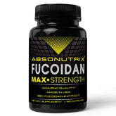 Absonutrix Fucoidan Pure brown seaweed bottle close-up highlighting daily wellness capsules