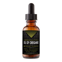 Absonutrix Oil of Oregano bottle front view highlighting carvacrol content.