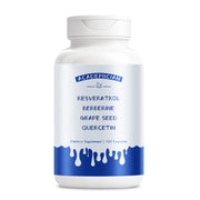 ACADEMICIAN resveratrol berberine and quercetin capsules bottle for daily routine support
