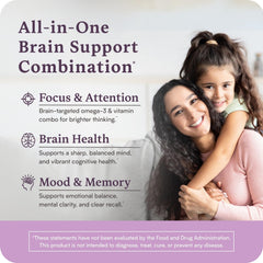 Accentrate omega-3 pills small capsules highlight easy daily intake for growing minds.