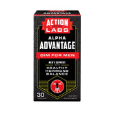 Action Labs Alpha Advantage DIM for Men bottle promotes simple daily balance support.