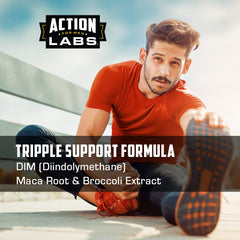 Action Labs Alpha Advantage DIM for Men pour demonstrates convenient daily dosing option.