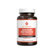 ActivatedYou Advanced Restorative Probiotic bottle label for daily gut support.