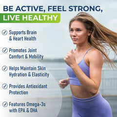 Active Lifestyle krill oil softgel pack for convenient daily use.