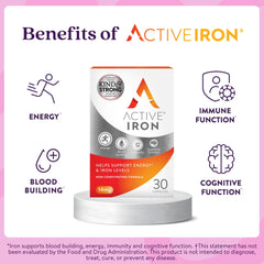 Close-up of ActiveIron capsules showing smooth texture