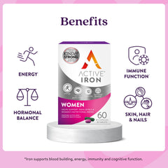 Active Iron hair-skin-nails visual signals beauty support benefits.