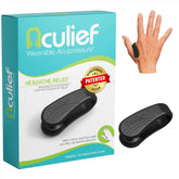 Aculief wearable acupressure clip front view for portable stress relief