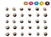 ACUPRESSURE Sujok star magnets 30-set for neurophysiologic point stimulation.