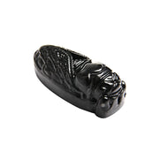 Acxico cicada pendant in dark green jade, calm energy and style