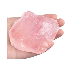 Acxico rose quartz raw crystal 2-3 inch, calming energy and ideal for meditation use.