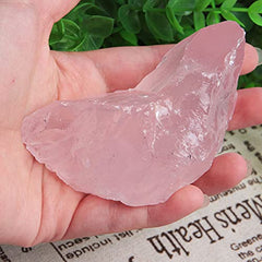 Acxico rough rose quartz, two-to-three inch piece, great gifting option.