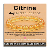 AD Beads Citrine Joy Abundance bracelet for daily wear with uplifting energy.